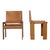Monk Chairs in Walnut and Buffalo Leather by Afra and Tobia Scarpa for Molteni, 1973, Set of 6 For Sale - Image 9 of 18