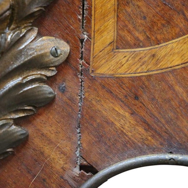 Linke Inspired French Marquetry Marble Top Table With Bronze Mounts 19thC For Sale - Image 15 of 17
