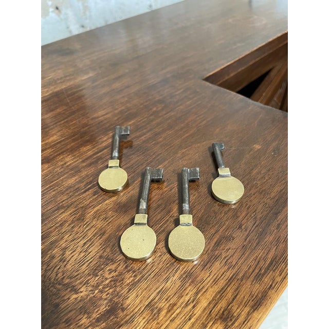 Brown Art Deco Buffet in Wood For Sale - Image 8 of 18