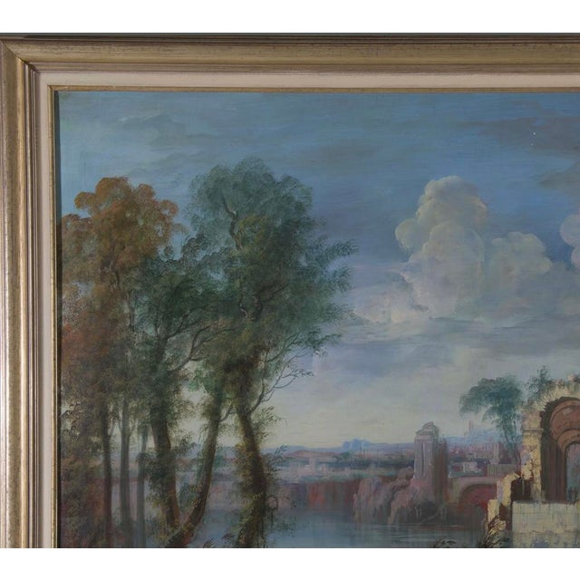 Maria Luigia Raggi 18th Century Italian Capriccio Landscape Painting This as usual not signed wonderful capriccio, is an...