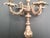 Vintage Old Retro Brass Candelabra Brevettato/European Style 5-Arm This is a vintage or antique brass 5-arm candelabra....