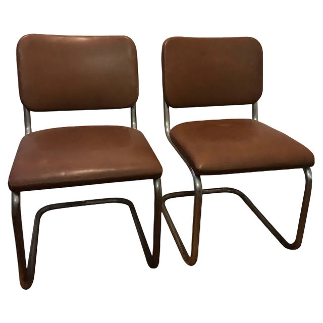 Set of Chairs Model B32 Simili from Thonet, 1950s For Sale