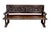 20th Century Spanish Carved Wood Bench with Barley Twist Legs, 1920 For Sale - Image 17 of 17