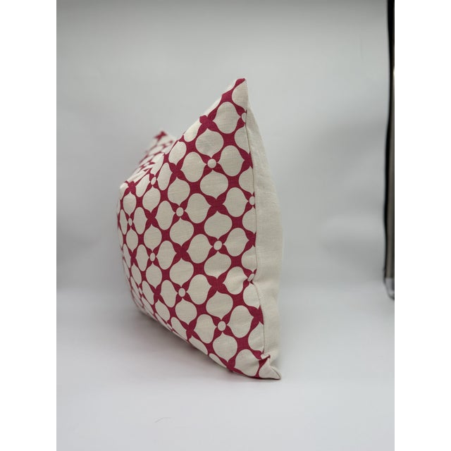 2020s Kravet X Jonathan Adler Santa Rosa in Raspberry Throw Single Side Pillow Cover For Sale - Image 5 of 10