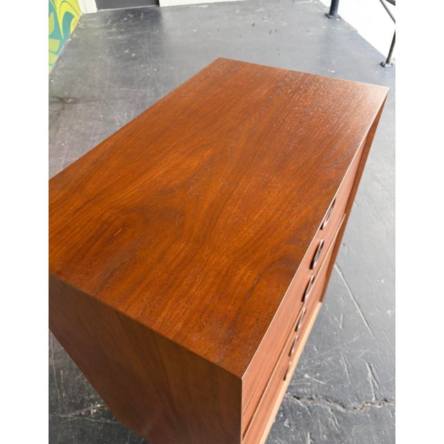 Fully-Refinished Mid Century Jack Cartwright Founders Decorum Tallboy For Sale - Image 9 of 11