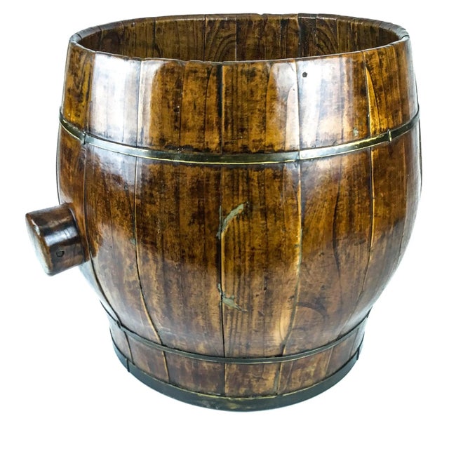 Late 19th Century Antique Chinese Wood Rice Container Planter For Sale - Image 5 of 13