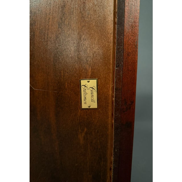 Councill Craftsmen Mahogany Hepplewhite Style Two-Tier Side Table With Brass Casters, Circa 1990 For Sale - Image 11 of 11