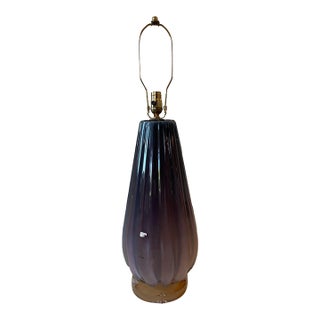 1950s Alfredo Barbini Opaline Murano Glass Lamp For Sale