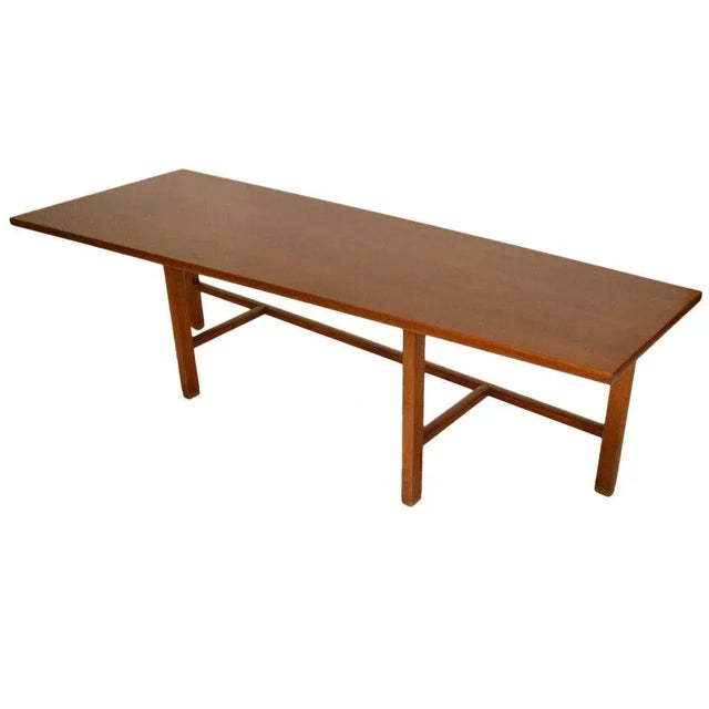 1950s Trapezoid Top Wormley for Dunbar Coffee Table For Sale - Image 5 of 5