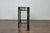 English Midcentury Demilune Table with Ebonized Bamboo Base, White Marble Top For Sale - Image 9 of 12