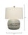 Contemporary Cocoon Table Lamp, White Washed Bamboo For Sale - Image 3 of 5