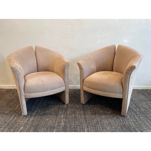 1980s Postmodern Vintage Weiman Split Chairs - A Pair For Sale - Image 11 of 11