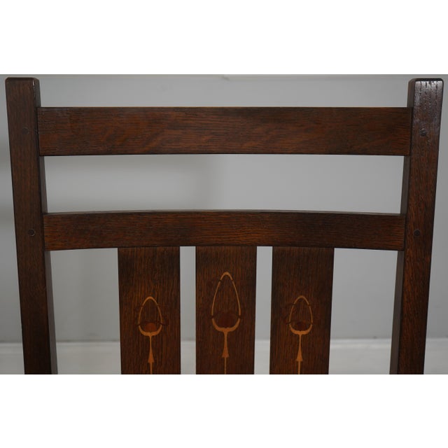 2000 - 2009 Stickley Harvey Ellis Design Mission Oak Rocker For Sale - Image 5 of 18