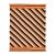 9x12 Vibrant Modern Navajo Style Geometric Wool Rug in Burnt Orange For Sale