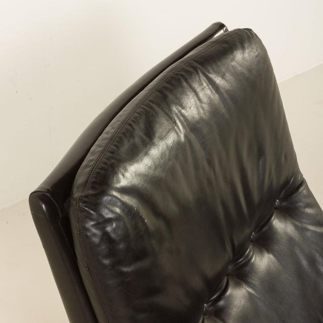 Vintage Lounge Chair with Ottoman by André Vandenbrouck for Strassle Model King, Switzerland, 1960s, Set of 2 For Sale - Image 17 of 18