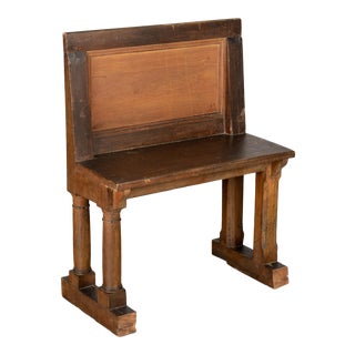 19th Century French Oak Bench For Sale