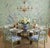 A classic Drexel Heritage Chinese Chippendale table base with crisp fretwork, strong geometric lines, and the refined...