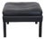 Model 2202 Ottoman in Black Leather by Børge Mogensen, 1990s For Sale