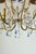Mid-Century Modern Vintage French Gilt Bronze Cage Chandelier in Blue Murano Glass, 1960s For Sale - Image 3 of 6