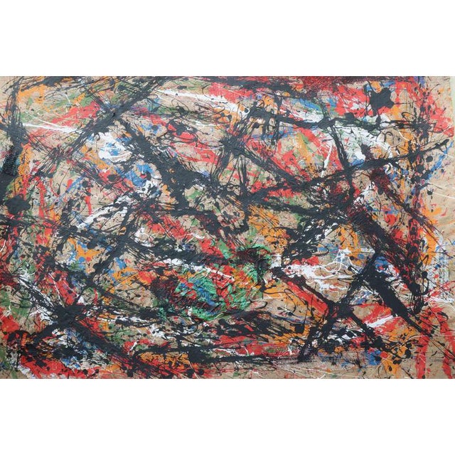 Alfredo Pizzi, Number 6, 2023, Acrlic on Jute Canvas For Sale