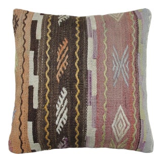 1970s Kilim Rug Pillow Cover For Sale