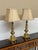 Metal Late 20th Century Stiffel Cast Brass Table Lamps, Pair For Sale - Image 7 of 12