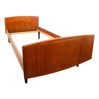 1960s Mid Century Danish Modern Bedframe Sm SingleTeak Bed Denmark Sannemanns Mobler For Sale