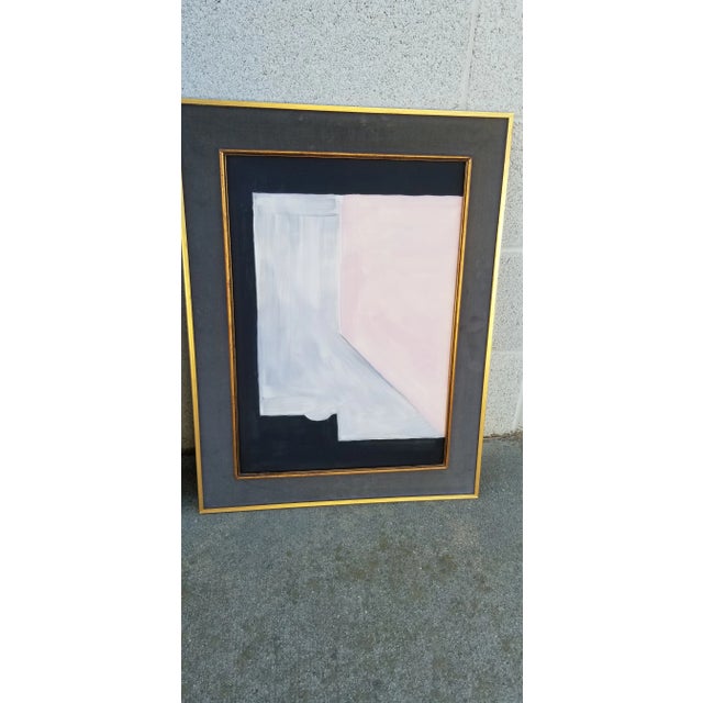 2020s Contemporary Modernist Abstract Geometric Paintings by Sevega Adriano, Framed - Set of 3 For Sale - Image 5 of 11