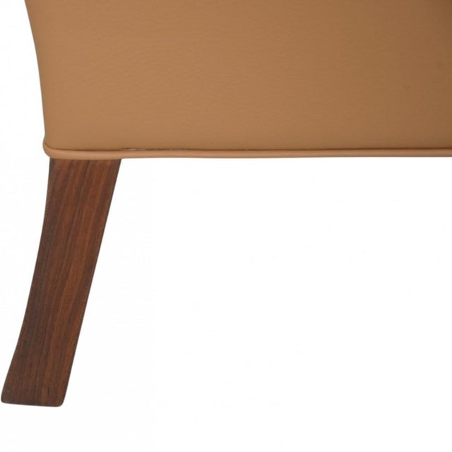 2207 Chair in Beige Leather by Børge Mogensen, 1990s For Sale - Image 9 of 18