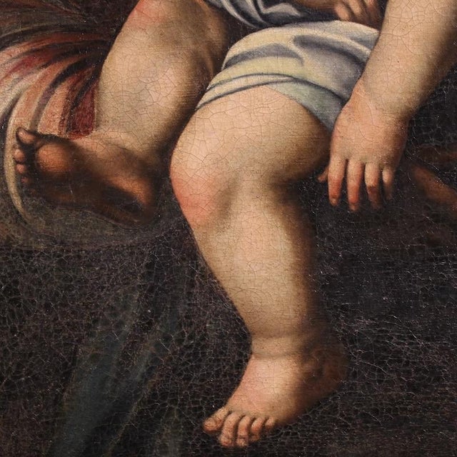 Madonna and Child, 1720, Oil Painting on Canvas For Sale - Image 11 of 16