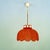 Red Farmhouse Red Acrylic Lace Effect Hanging Light Chandelier, Ukraine, 1970s For Sale - Image 8 of 18
