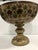 Persian Vintage Persian Brass and Enamel Footed Bowl For Sale - Image 3 of 5