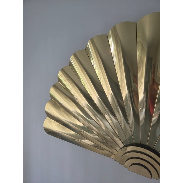 Vintage Curtis Jere Signed Brass Sunrise Wall Sculpture 1989 For Sale - Image 13 of 17