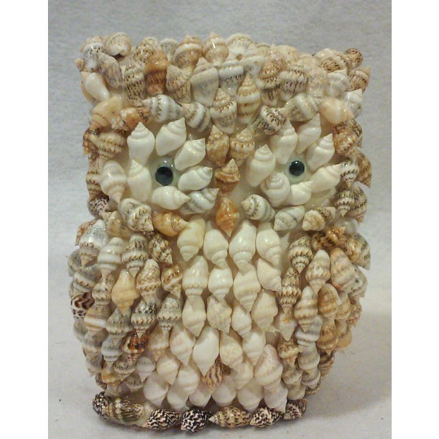 Vintage Mid-Century Shell Owl Figure For Sale In Detroit - Image 6 of 7