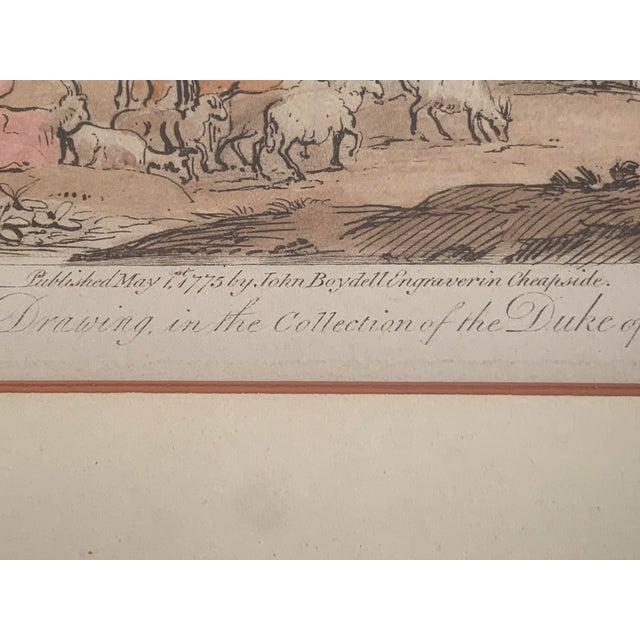 Late 18th Century 1775 Richard Earlom After Claude Lorrain “Liber Veritatis” No. 87 Engraving For Sale - Image 5 of 11