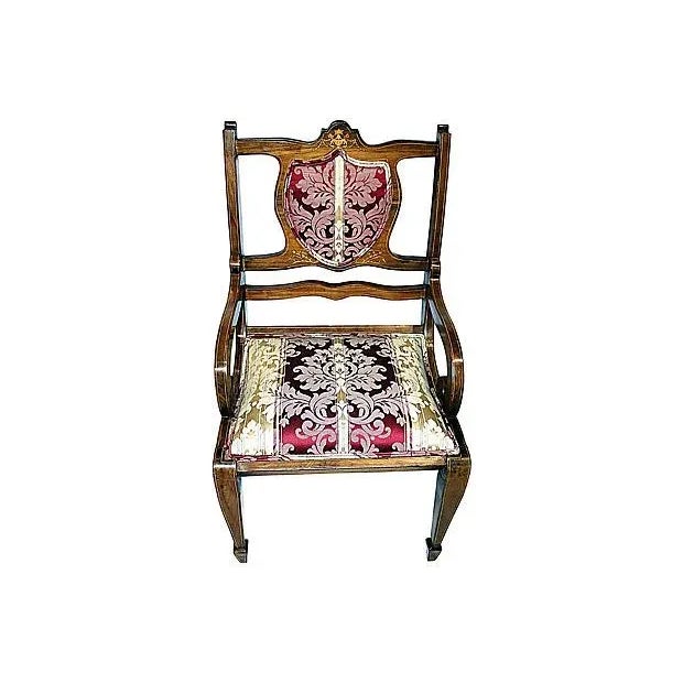 Antique Swedish Mahogany Armchair For Sale In West Palm - Image 6 of 6