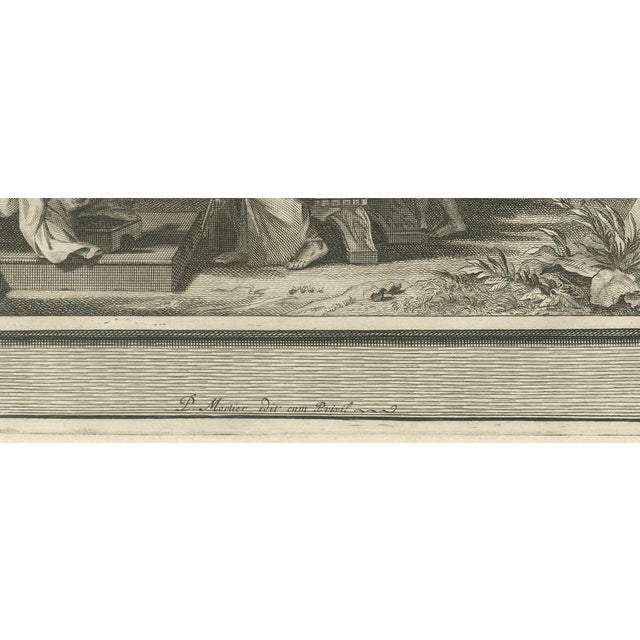 18th Century Pieter Mortier, Idolatry of King Ahaz and Hezekiah Destroys the Idols, 1700, Engraving For Sale - Image 5 of 12