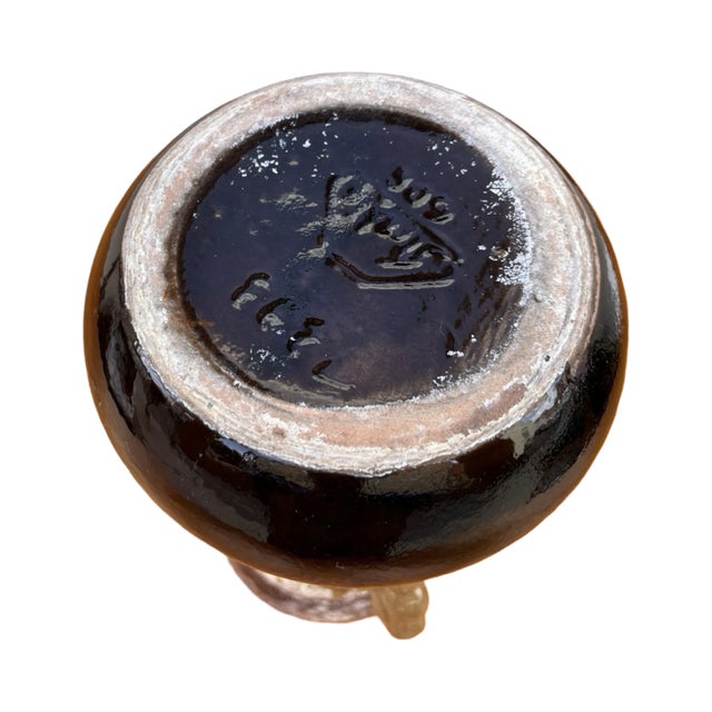Ceramic Strehla Keramik Fat Lava Ceramic Vase, Germany, 1960s. For Sale - Image 7 of 9