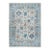 8x10 Ivory Hand-Knotted Wool Sky Blue Border Classic Traditional Carpet Rug For Sale
