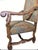 Guy Chaddock & Co. Westbourne Collection Carved Armchair and Ottoman in Paisley Tapestry With Nailhead Trim For Sale - Image 9 of 12