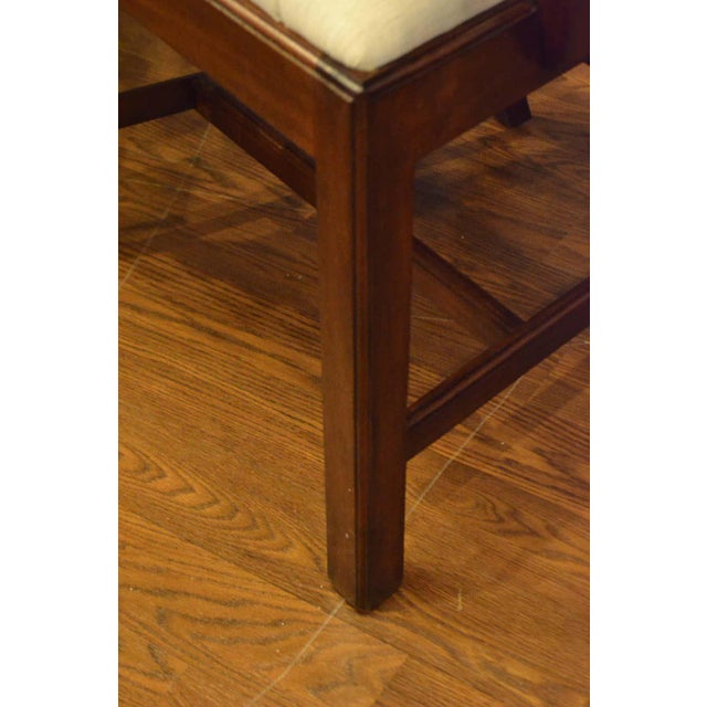 Leighton Hall Mahogany Chippendale Straight Leg Dining Chairs - Set of 14 - Showroom Samples For Sale - Image 10 of 13
