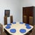 Note: Lead image shows (9) plates, but (11) plates are included. The prettiest blue glazed Organic Modern dinner plates....