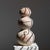2020s Unglazed Terracotta Stacked Sphere Vase | One of a Kind For Sale - Image 5 of 11