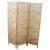 Light Yellow Vintage 3-Panel Bamboo Screen, 1980s For Sale - Image 8 of 8