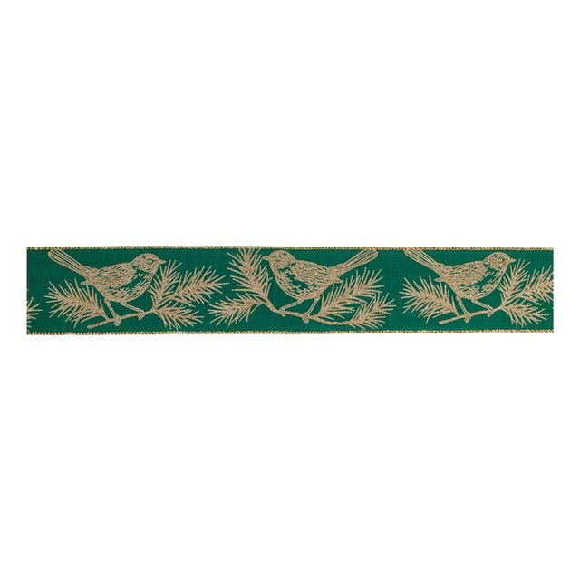 Chickadee Bird Pine Ribbon (Set of 2) For Sale