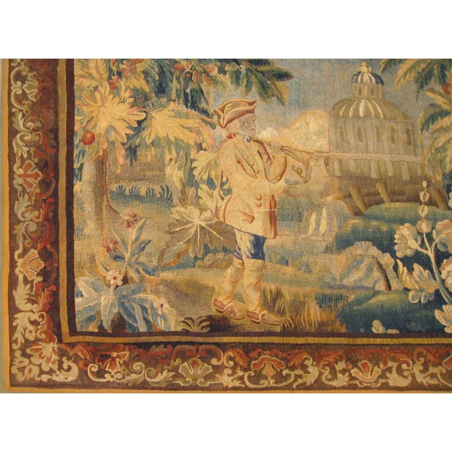 Art Deco 18th Century French Aubusson Tapestry For Sale - Image 3 of 7