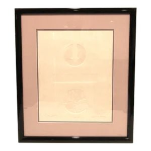 1969 Richard A. Dietz Embossed Lithograph "One Into One"