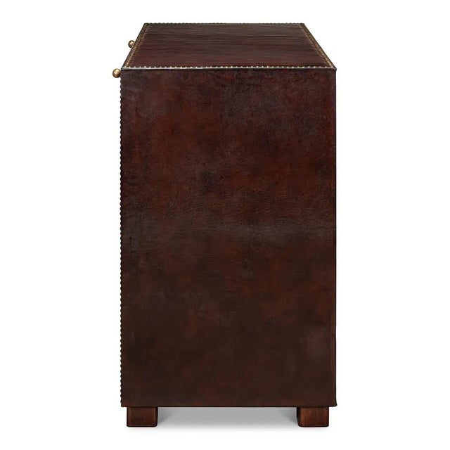 Metal Campaign Style Form Dresser For Sale - Image 7 of 11