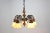 Metal Large 6-Armed Brass Chandelier, 1980s For Sale - Image 7 of 11