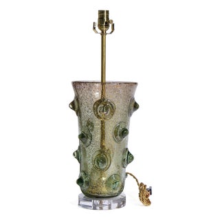 Ercole Barovier Italian Murano Mugnoni Table Lamp For Sale
